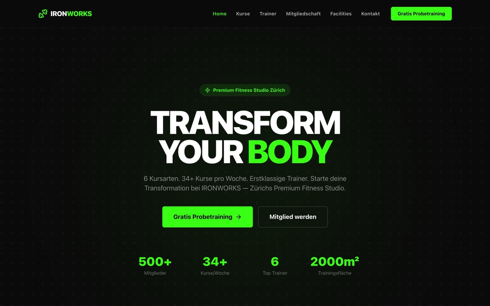 Momentum website preview