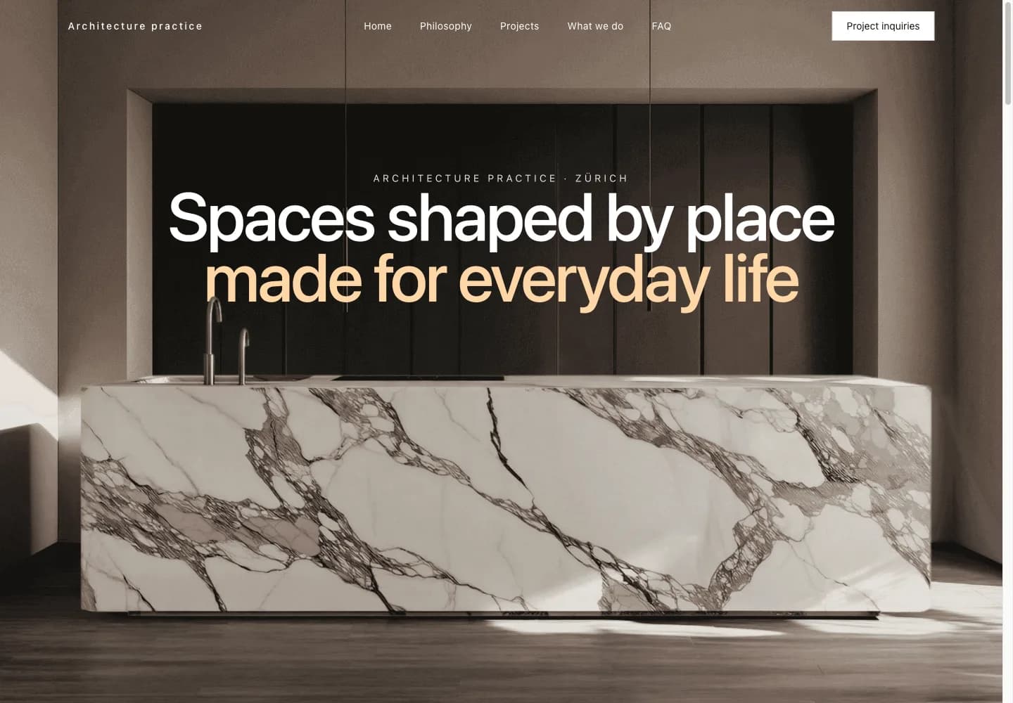 Architecture practice — Website preview